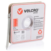 Velcro® Strap 300 x 25mm Grey - Reusable Ties for Cables, Wires and Cords - Roll of 75
