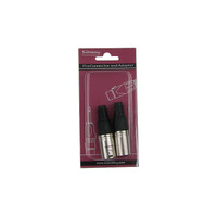 SoundKing XLRM - Pair of XLR 3 pin male audio plugs