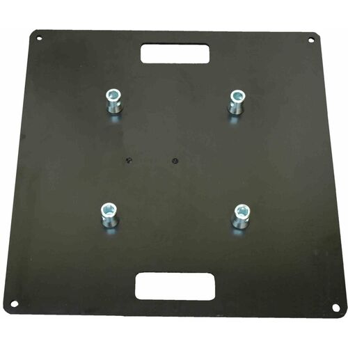 BOX TRUSS BLACK 2M PLASMA SCREEN STAND PACKAGE WITH PLASMA BRACKET, WITH 600MM BASE PLATE