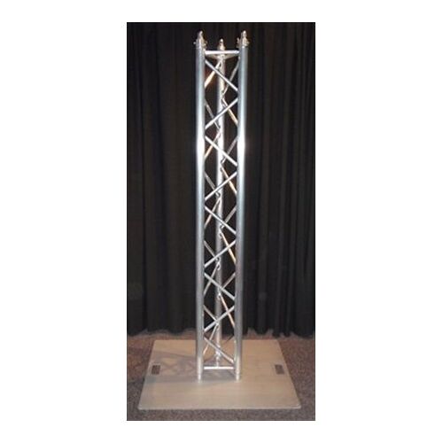 ALUTRUSS TRI-TRUSS MOVING HEAD UPRIGHT STAND WITH 900MM BASE PLATE