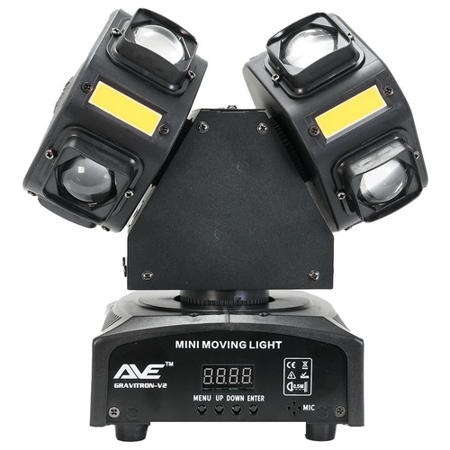 AVE GRAVITRON-V2 Dual Moving Head Multi-Effect DMX Light with Laser Effects