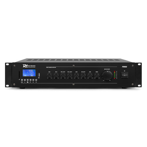 Power Dynamics PRM60 6-Channel Mixer AmplifIer 60W