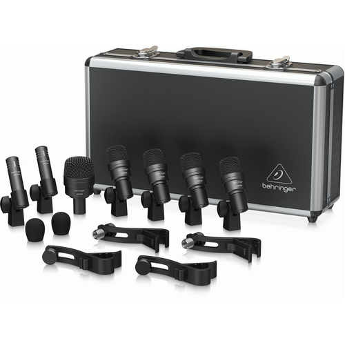 BEHRINGER BC1200 7 PCE DRUM MICROPHONE SET IN CASE