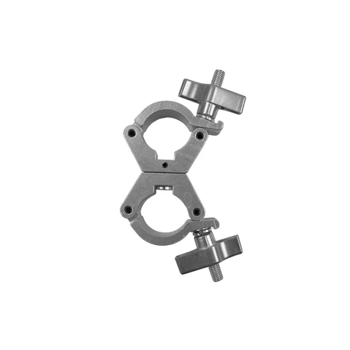 Event Lighting  CLAMPDP30S - Aluminium Double Swivel Pipe Clamp (Suits 30-35mm) - Silver
