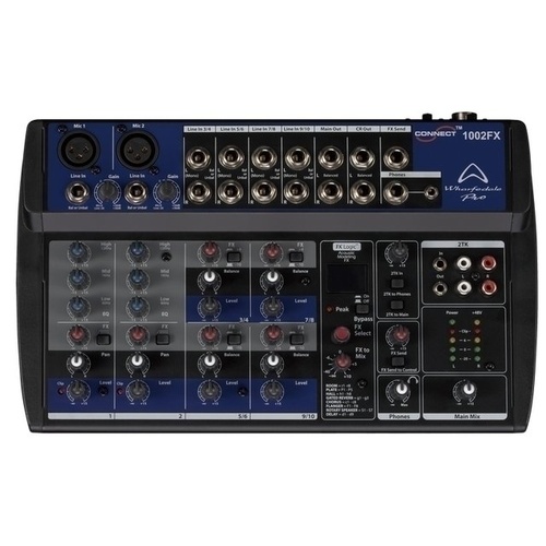 Wharfedale CONNECT1002FXUSB The Pro Connect 1002 FX is a high quality micro-mixer, suitable for a wide range of applications.