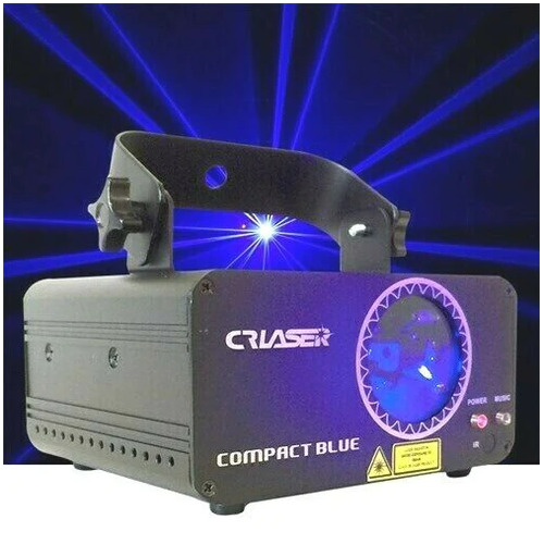 CR Laser Compact Blue 500mW Laser Disco Light Auto Sound DMX IR Remote Control