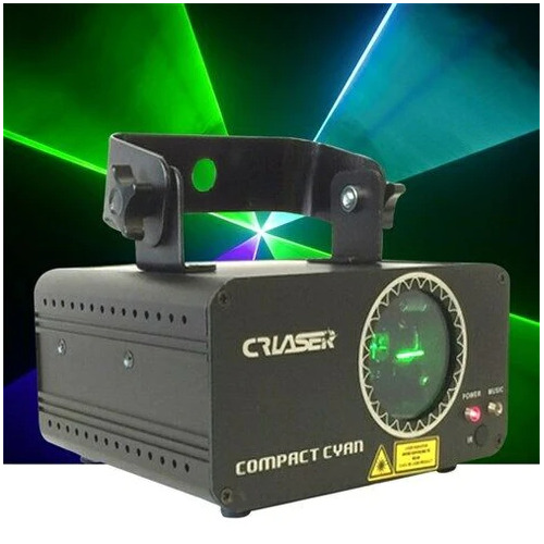 CR Laser Compact Cyan 150mW Laser Disco Light Auto Sound DMX IR Remote Control