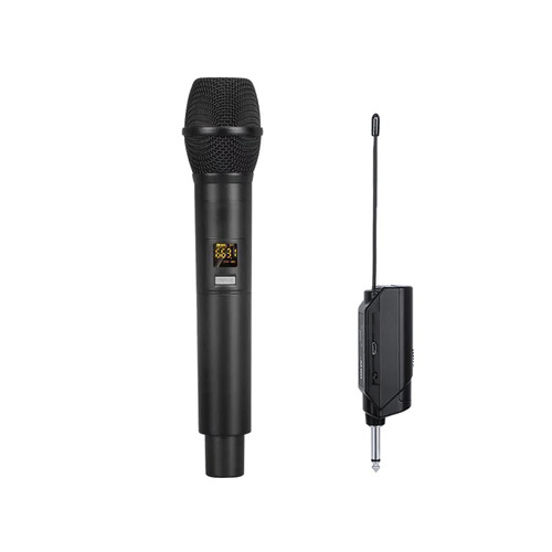 E-lektron U1 Dynamic UHF 20 Channels Tunable Universal 1 Wireless Handheld Microphone System With Mini Plug Receiver