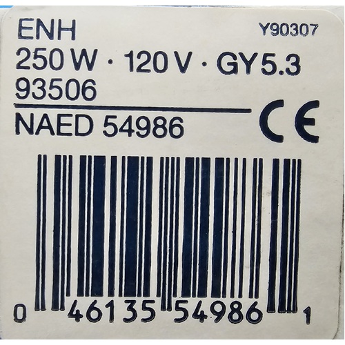 OSRAM ENH Description 93506 250W/120V GY5.3 24X1  