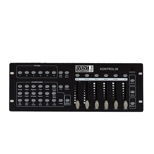 Event Lighting KONTROL36 - 6 x RGBWAU fixture DMX controller