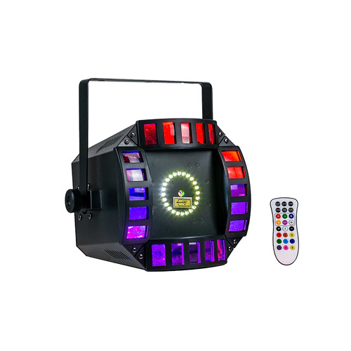 EVENT LIGHTING LITE  ORBIT2 - 3-in-1 LED Effect Light with Derby, Strobe and Laser