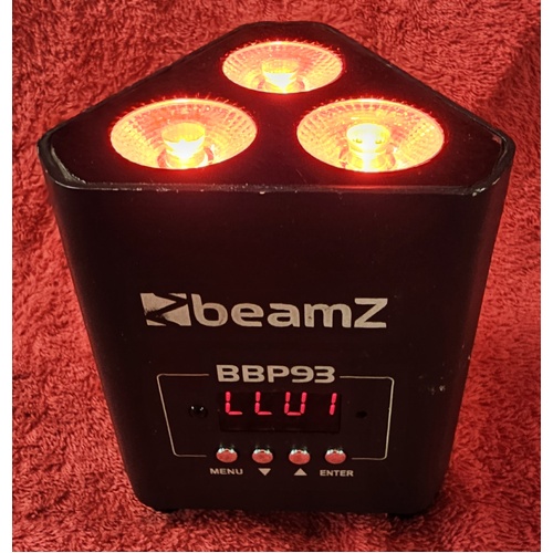 EX HIRE BEAMZ BBP93 BATTERY POWERED MINI WASH