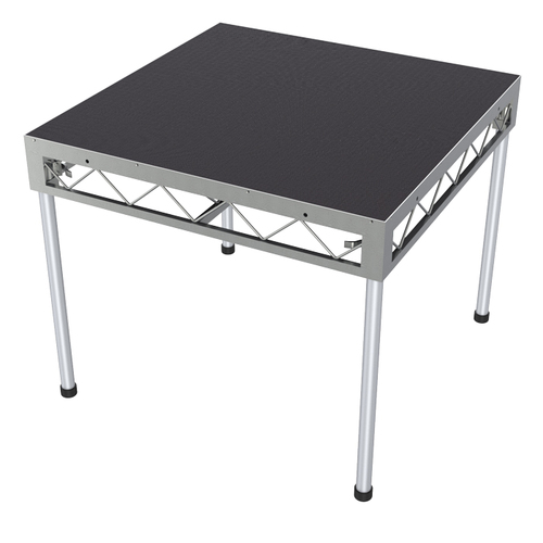 GLOBAL TRUSS 1.2m x 1.2m Stage Platform with 0.9m Legs – Carpet Top