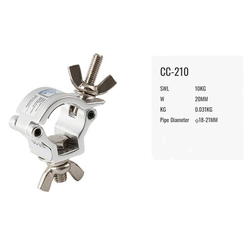 CLAMP - MINI COUPLER FITS 18-21MM TRUSS WEBBING / TUBING / PIPE TUV LOAD RATED 10KG