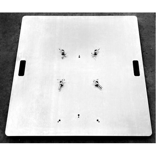 TRUSS - BASE 900 X 900 X 8MM ALUMINIUM PLATE FOR 290MM BOX/TRI TRUSS