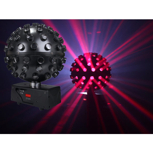 Light Emotion LEDBALL6 LED Rotating Ball 5 x 15W HEX (6-in-1) RGBWAUV LED - Mirror Ball effect