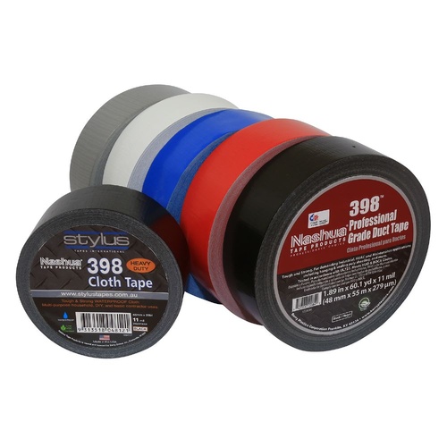 Nashua 398 Heavy Duty Cloth Tape - 48MM X 55M - BLACK