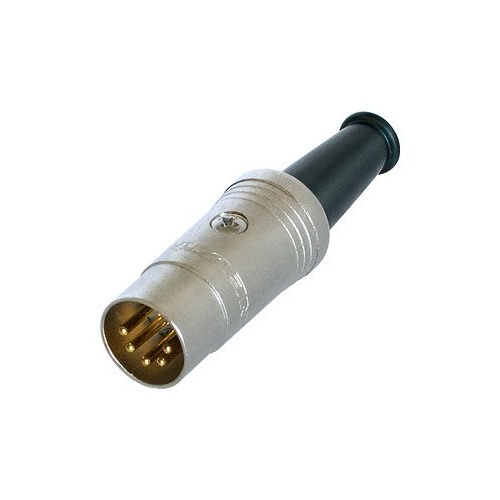 Neutrik 5-Pin (180') DIN Male Line Connector Gold Plated Contacts