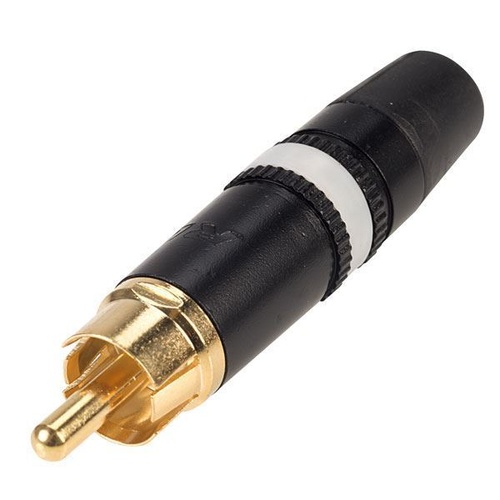 Neutrik Deluxe Metal RCA Plug - Gold Plated Contacts / White