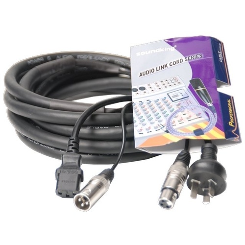 SoundKing PCAC10 10 Metre Audio Signal Cable and Power Lead