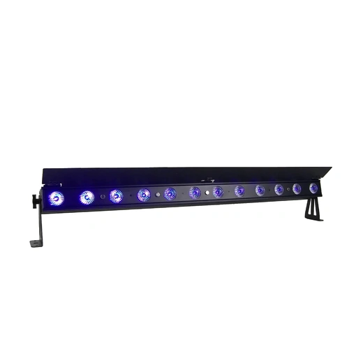 Event Lighting  PIXBAR12H - 12 x 12W RGBWAU Pixel Control Bar with barndoor