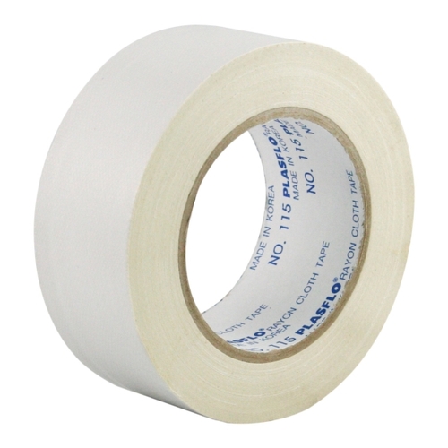 PLASFLO 48MM X 25M BUDGET WHITE GAFFER TAPE