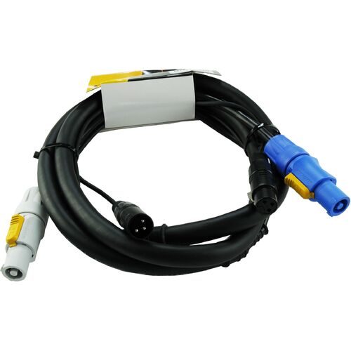 POWERCON NEUTRIK SIGNAL AUDIO 3PIN XLR COMBO CABLE 1M