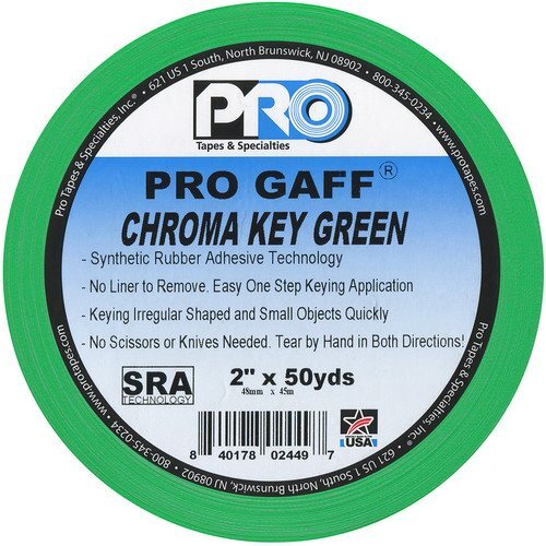Pro Tapes® Matte Chroma Green Tape 2" 45M / 50yds -3" CorePro Tapes® Matte Chroma Green Tape 2" 45M / 50yds -3" Core < > Pro Tapes® Pro Tapes® Matte