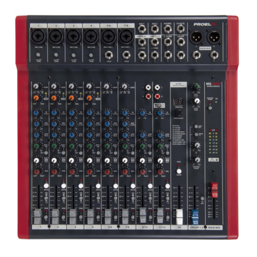 Proel MQ12USB Compact 12-channel mixer with FX and USB