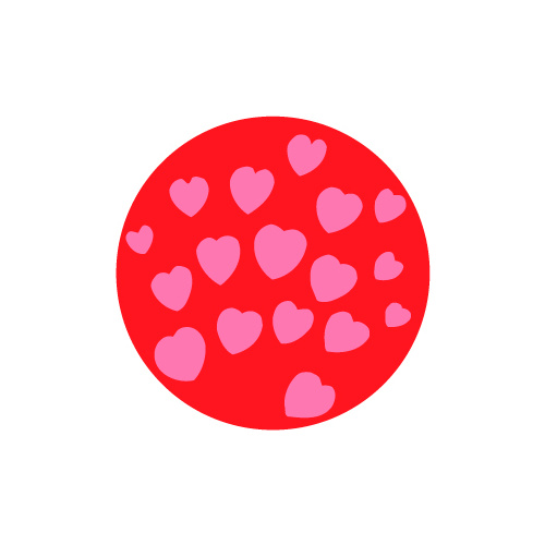 Rosco Glass Gobo - All My Hearts - 83093
