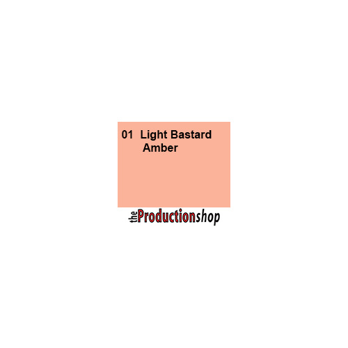 Rosco Supergel #01 Light Bastard Amber Filter - 60cm x 7.6m (Roll)