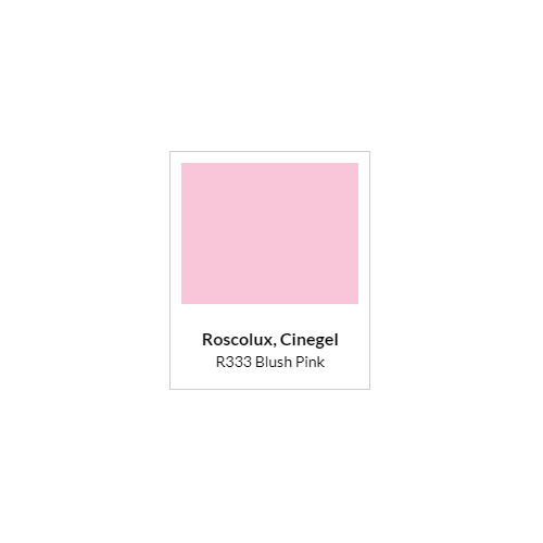 Rosco Roscolux #333 Blush Pink - 60cm x 50cm (Sheet)