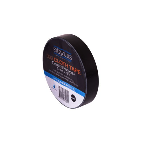 Stylus 399 Multipurpose Cloth Tape 24MM X 25M - BLACK