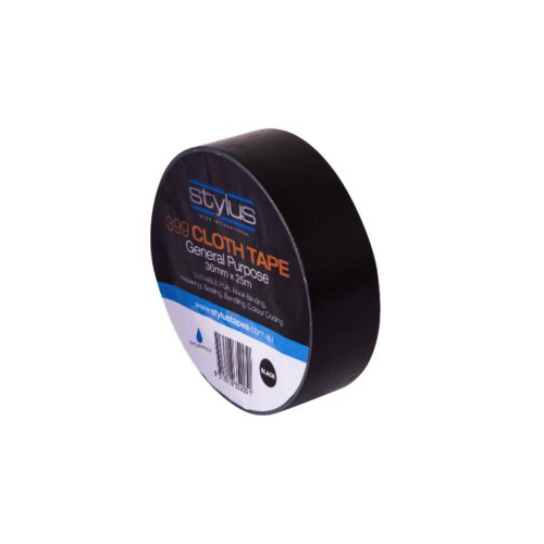 Stylus 399 Multipurpose Cloth Tape 36MM X 25M - BLACK