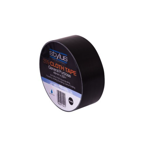 Stylus 399 Multipurpose Cloth Tape 48MM X 25M - BLACK