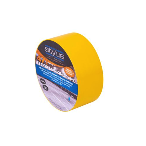 Stylus 471 PVC Safety Marking Tape 48MM X 33M - YELLOW