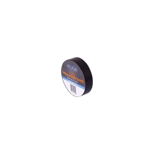 Stylus 520 PVC Electrical Insulation Tape - 18MM X 20M - BLACK