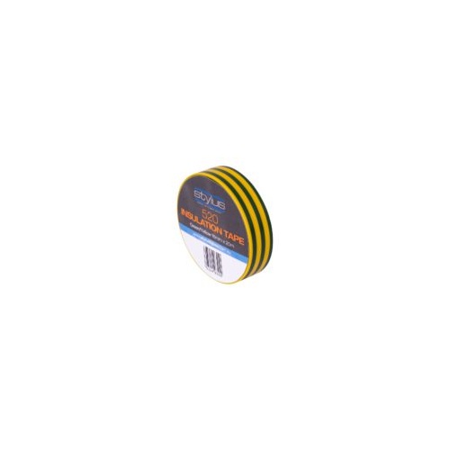 Stylus 520 PVC Electrical Insulation Tape - 18MM X 20M - GROUND