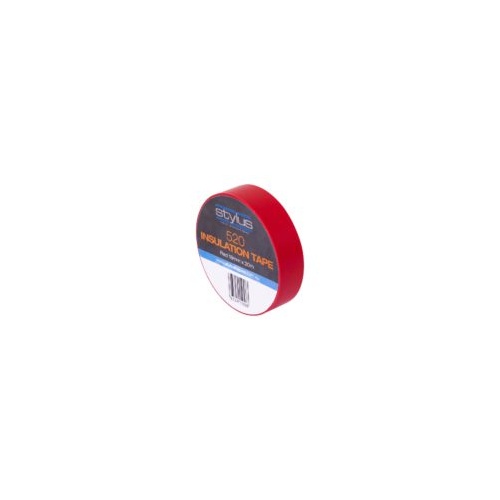 Stylus 520 PVC Electrical Insulation Tape - 18MM X 20M - RED