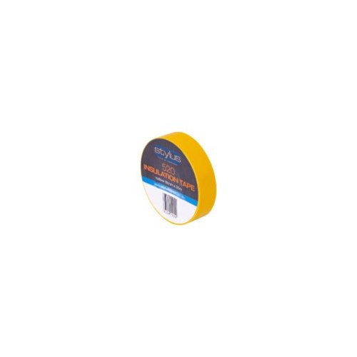 Stylus 520 PVC Electrical Insulation Tape - 18MM X 20M - YELLOW