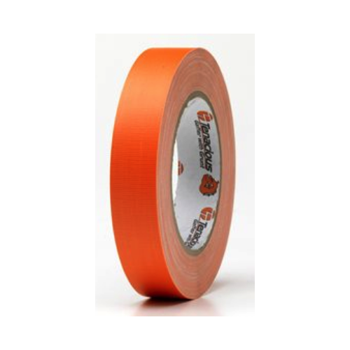 Tenacious FL166 Fluorescent Orange Cloth Matt Tape 24mm x 25m