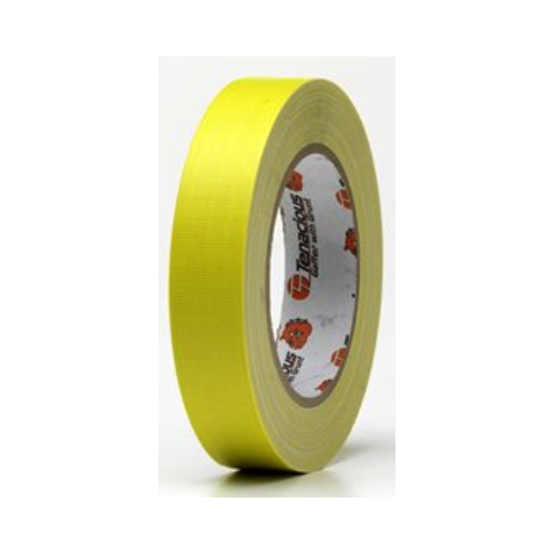 Tenacious FL166 Fluorescent Yellow Cloth Matt Tape 24mm x 25m