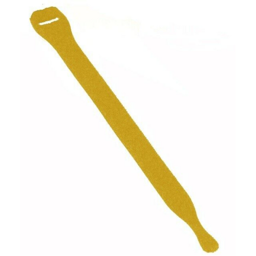 Velcro® Strap 200 x 25mm Yellow - Reusable Ties for Cables, Wires and Cords - Roll of 100