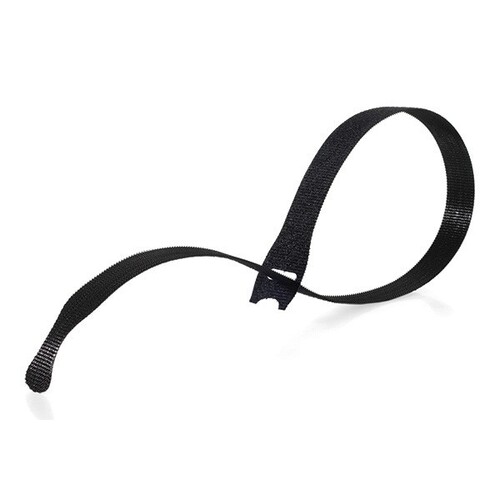 Velcro® Strap 300 x 25mm Black - Reusable Ties for Cables, Wires and Cords - Roll of 75