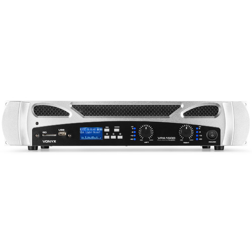 Vonyx VPA1500 PA Amplifier 2 x 750W Media Player with Bluetooth