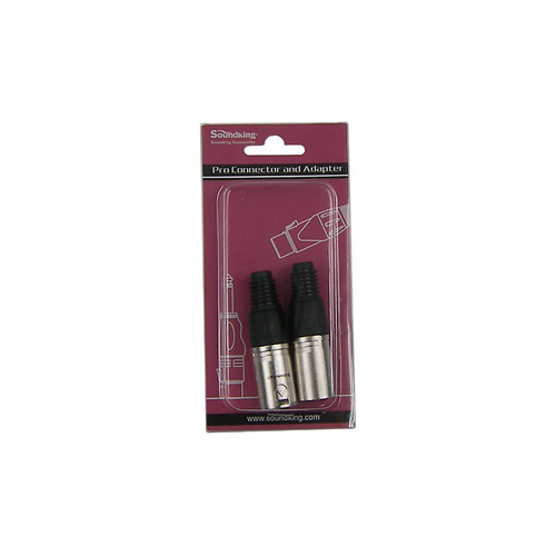 SoundKing XLRM - Pair of XLR 3 pin male audio plugs