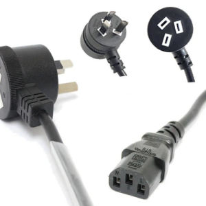 0.5M IEC Power Lead with PIGGYBACK