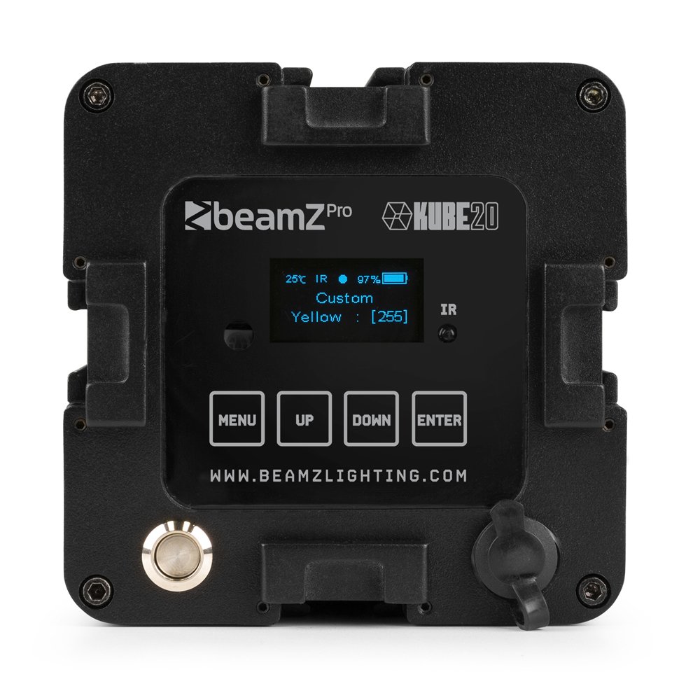Beamz PRO KUBE20 Linkable Outdoor Battery Uplight - Image 4