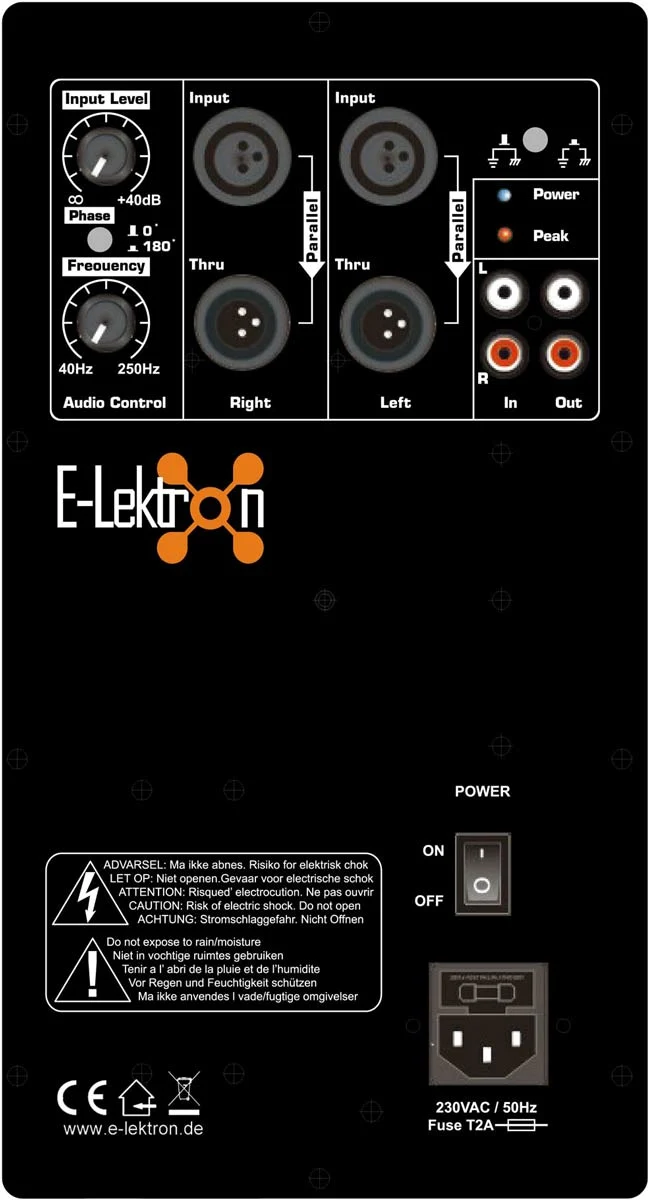 E-Lektron SUB-Q38A 2X15-inch Active Power PA 1200W Subwoofer for DJ Party Club - Image 4